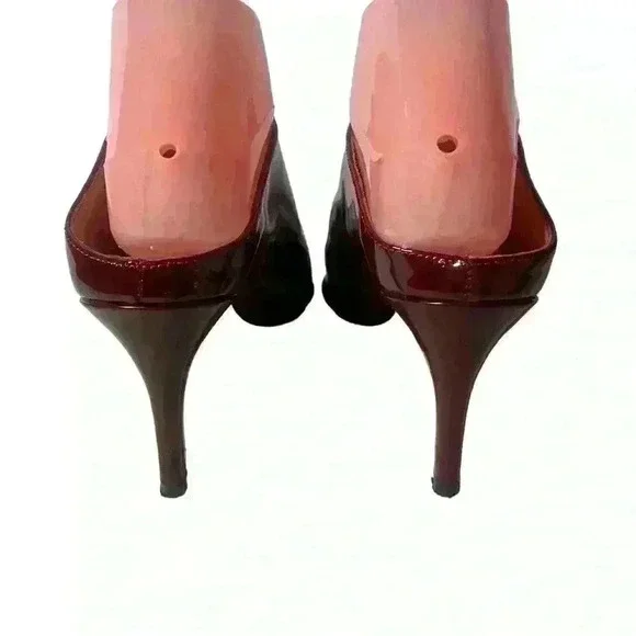 Halogen Atlantic-Pacific Black Andi Stiletto Pointy Toe Mule Shoes 8 M - Picture 3 of 11